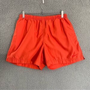 VTG Nike Shorts Women L Orange‎ Drawstring 90s
